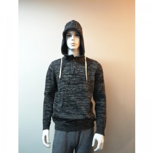 SUDADERA GRIS HOMBRE CON CAPUCHA RLMS0005F