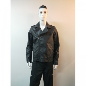 CHAQUETA BIKER PU PU NEGRO HOMBRE RLMPJ0001